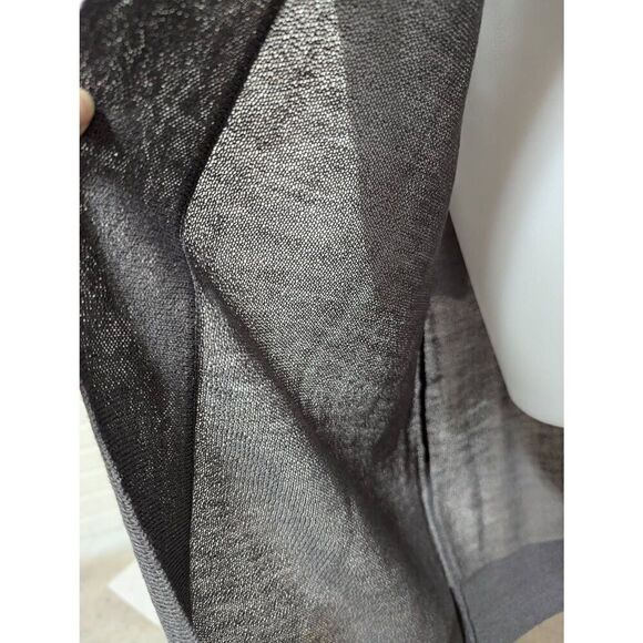 Soft Surroundings Women's Gray Light-Weight Long-Sleeve One-Button Cardigan Swea - Picture 7 of 8